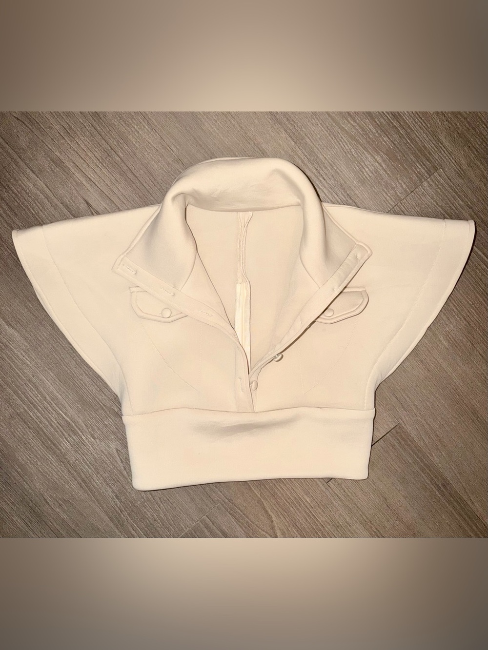 Scuba High Collar Button Vest